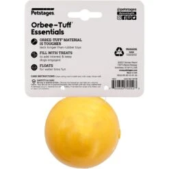 Planet Dog Orbee-Tuff Essentials Vanilla Scented Interactive Dog Ball Treat Dispenser Toy, Yellow -Dog Supplies Sale 367765 PT7. AC SS1800 V1644527628