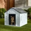 Frisco Deluxe Plastic Outdoor Dog House -Dog Supplies Sale 370357 MAIN. AC SS1800 V1660701208