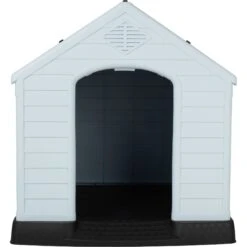 Frisco Plastic Outdoor Dog House With Elevated Platform -Dog Supplies Sale 370363 PT4. AC SS1800 V1659994338