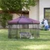 Frisco Outdoor Galvanized Steel 8-Panel Configurable Gate And Playpen With Oxford Roof -Dog Supplies Sale 507086 MAIN. AC SS1800 V1668631337