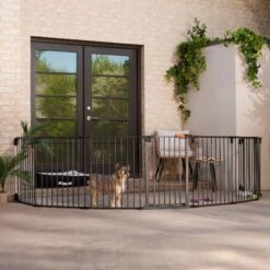 Frisco Outdoor Galvanized Steel 8-Panel Configurable Gate And Playpen With Oxford Roof -Dog Supplies Sale 507086 PT4. AC SS1800 V1668631346