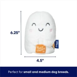Frisco Halloween Trick Or Treat Ghost Plush Squeaky Dog Toy -Dog Supplies Sale 667974 PT1. AC SS1800 V1689277405
