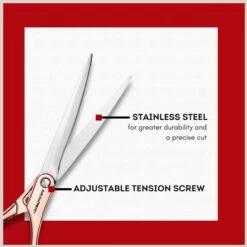 Babyliss Pro Pet Rose Gold Curved Shears Dog Grooming Tool, 6-inch -Dog Supplies Sale 823638 PT2. AC SS1800 V1694202263