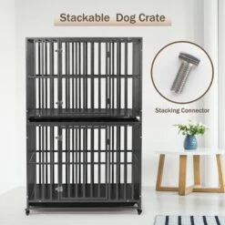 SMONTER Two Doors Heavy Duty Dog Crate -Dog Supplies Sale 904190 PT6. AC SS1800 V1688398365