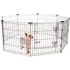 Frisco Wire Dog & Small Pet Exercise Pen With Step-Through Door -Dog Supplies Sale 97484 PT7. AC SS1800 V1657661187