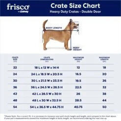 Frisco XX-Large Heavy Duty Double Door Wire Dog Crate, 54 Inch -Dog Supplies Sale 97489 PT2. AC SS1800 V1667859374