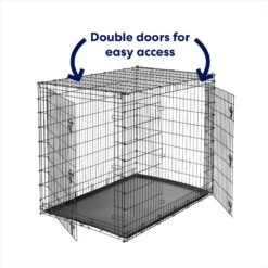 Frisco XX-Large Heavy Duty Double Door Wire Dog Crate, 54 Inch -Dog Supplies Sale 97489 PT3. AC SS1800 V1667228484