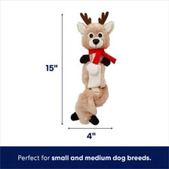 Frisco Holiday Reindeer Bungee Plush Squeaky Dog Toy & Frisco Holiday Snowman Bungee Plush Squeaky Dog Toy -Dog Supplies Sale 986126 PT2. AC SS1800 V1698346244