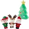 Frisco Holiday Santa's Helpers Plush Squeaky Dog Toy, 3 Count & Frisco Holiday Tree Thin Plush Squeaky Dog Toy -Dog Supplies Sale 986222 MAIN. AC SS1800 V1698257736