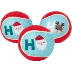 Frisco Holiday Ho Ho Ho Fetch Squeaky Tennis Ball Dog Toy & Frisco Holiday Arctic Friends Stuffing-Free Skinny Plush Squeaky Dog Toy -Dog Supplies Sale 986310 PT1. AC SS1800 V1698258464