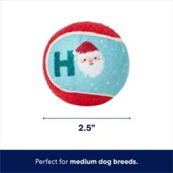 Frisco Holiday Ho Ho Ho Fetch Squeaky Tennis Ball Dog Toy & Frisco Holiday Arctic Friends Stuffing-Free Skinny Plush Squeaky Dog Toy -Dog Supplies Sale 986310 PT2. AC SS1800 V1698258115